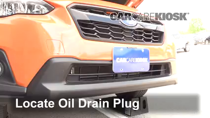 2018 Subaru Crosstrek Premium 2.0L 4 Cyl. Aceite Cambiar aceite y filtro de aceite